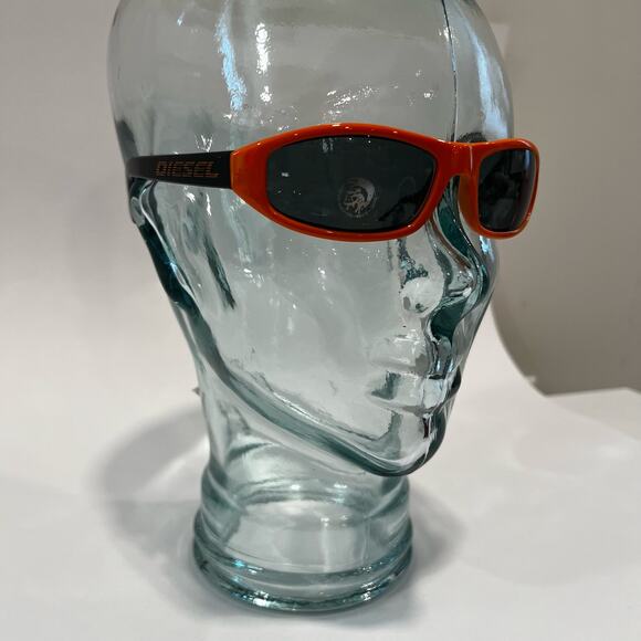 NWT Diesel Sunglasses Orange Sister No Wrap Oval main image 7